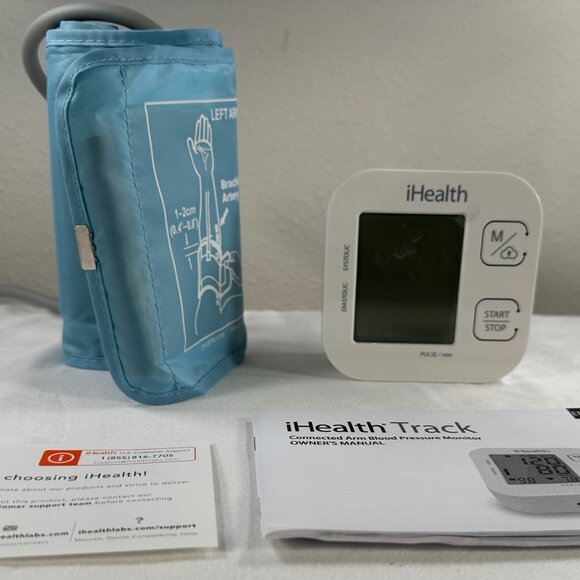 iHealth Track Wireless Bluetooth Arm Blood Pressure Monitor Model KN-550BT Large - Picture 2 of 16
